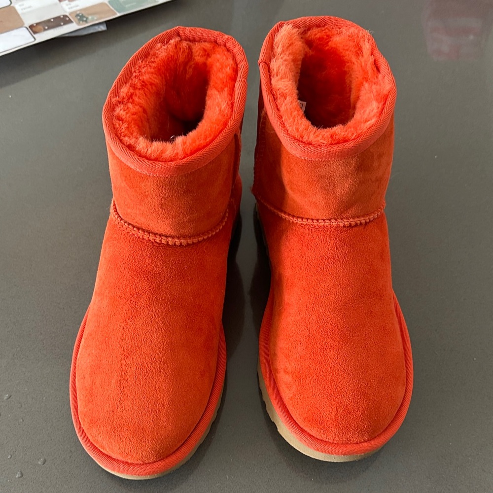 UGG Vibrant Orange Winter Boots